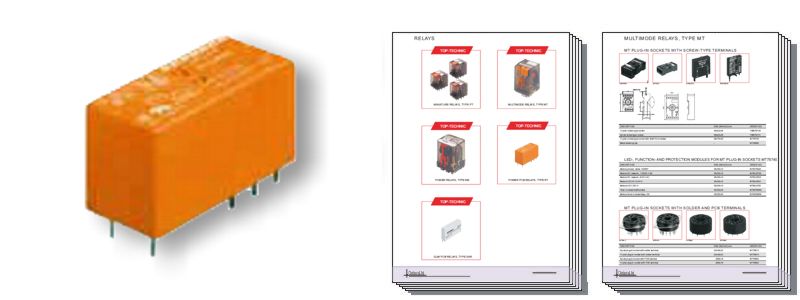 POWER PCB RELAYS, TYPE RT