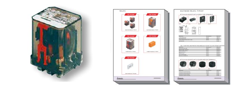 POWER RELAY, TYPE RM, 1-, 2- OR 3-POLE