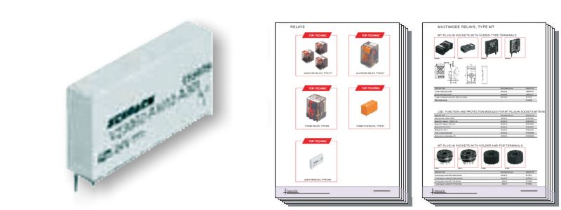 SLIM PCB RELAYS, TYPE SNR